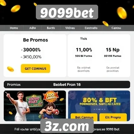 Promoções e bônus disponíveis no site 9099bet