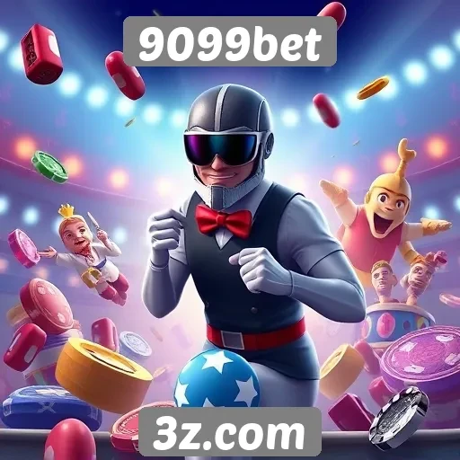 Variedade de jogos disponíveis na plataforma 9099bet